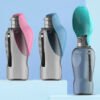 800ml Dogs Water Bottle Portable High Capacity Leakproof Pet Foldable Drinking Bowl Golden Retriever Outdoor Walking Supplies Pet Products - Image 2