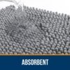 (1PC 50*80cm) Bathroom Rugs Extra Soft Absorbent Chenille Bath Rugs Rubber Backing Quick Dry Machine Washable Bath Mats - Image 5
