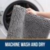 (1PC 50*80cm) Bathroom Rugs Extra Soft Absorbent Chenille Bath Rugs Rubber Backing Quick Dry Machine Washable Bath Mats - Image 3