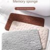 3D Non Slip Bathroom Mat Cobblestone Embossed Bath Mats Absorbent Doormat Carpet Door Floor Mats Machine Washable Quick Drying - Image 3