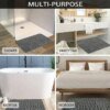 3D Non Slip Bathroom Mat Cobblestone Embossed Bath Mats Absorbent Doormat Carpet Door Floor Mats Machine Washable Quick Drying - Image 6
