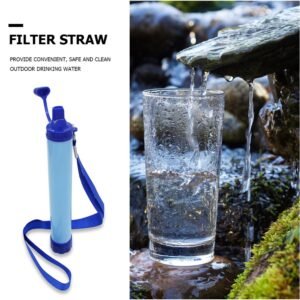 Water Filter Straw for Hiking, Camping, Outdoor Travel, Personal Emergency, and Survival Use